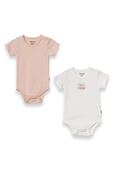 BabyCosy Organic Wear بدلة أطفال بناتي قصيرة الأكمام مكونة من قطعتين 100% قطن...