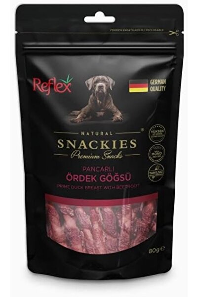 Reflex Snackies Pancarlı Ördek Göğüs Kurutulmuş Et Köpek Ödülü 80gr