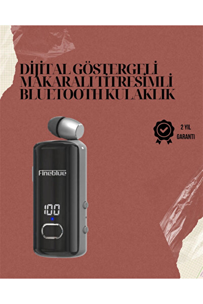 Kanonik Education مقاوم للماء سماعات فاين بلو F580 - مزودة بشاشة رقمية ومشبك ...