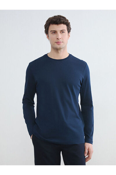 LC Waikiki تي شيرت رجالي بأكمام طويلة وياقة روبا من UZG STORE للرجال الأنيقين