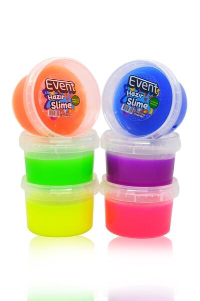 Empressco Event 6 Renk Neon Fosforlu Hazır Slime - Hazır Slaym Oyunu 6x170gr ...