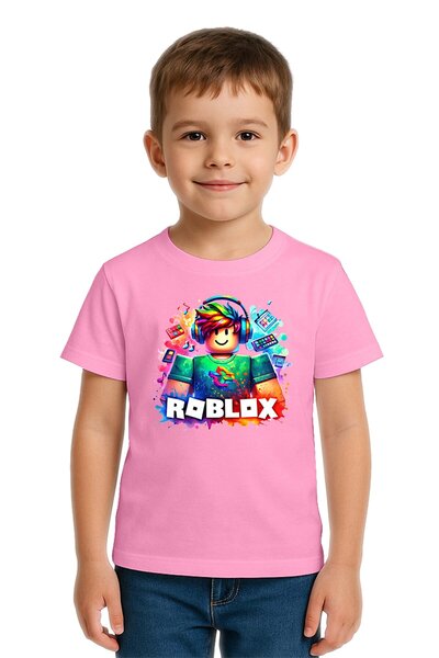 SEDİRLİ Tricou unisex Roblox cu imprimeu pentru copii, bumbac moale țesături ...