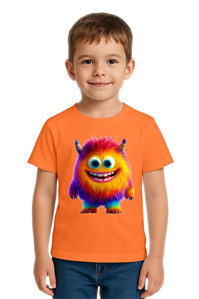SEDİRLİ Unisex majica za decu Monster Monster Štampano Pamuk komada Pamučni d...