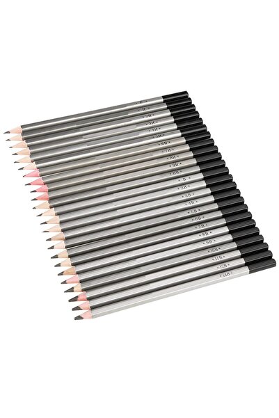 Yuka Resim Kalemi Dereceli Kalem Seti Karakalem Seti H-2H-HB-3H-5H-6H-2B 7'li...