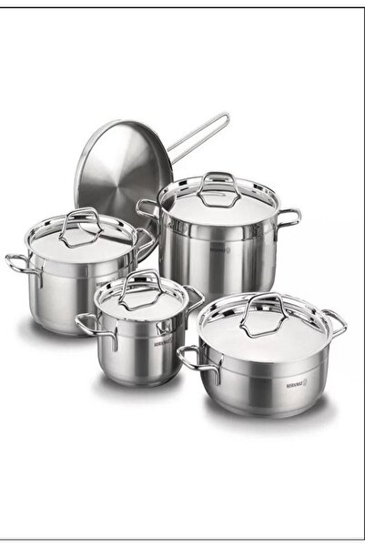 Generic Korkmaz Alpha 9-piece stainless steel cookware set