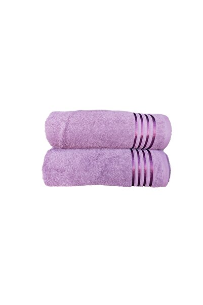 erteks Bath Towel Set 2 Pieces 70 X 140 Mulberry Color Soft Bath Towels