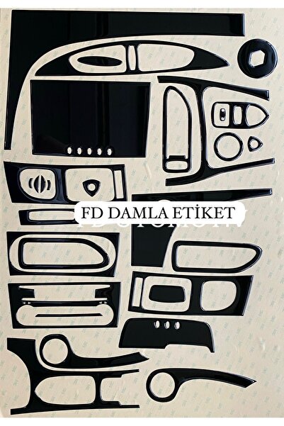 FD Damla Etiket رينو لاجونا 2 فاز 1، طقم توربيدو، كونسول، تريم، غطاء صندوق ال...