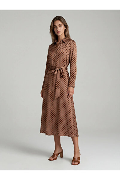 Ejolie Miriam brown dress