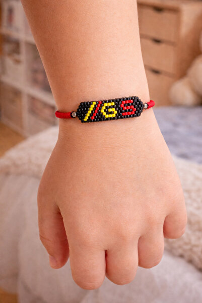 ALYA GS Taraftar Miyuki Boncuk Bileklik – El Yapımı Ayarlanabilir Çocuk Bilek...