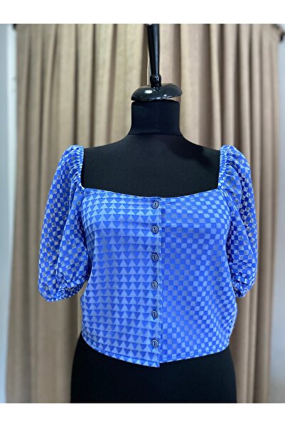 fundaboutiquee Crop sırt dekolteli bluz