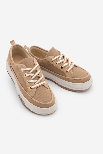 Marjin Ženske sportske cipele sa visokom i debelom đonom Patike vezane Hesna ...