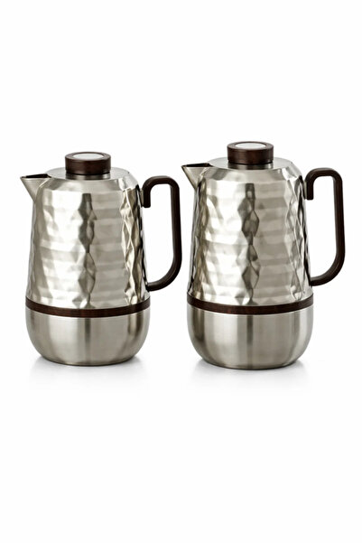 Urbanza Set of 2 Stainless Steel Vacuum Flask Thermal Coffee & Tea Pot Insula...