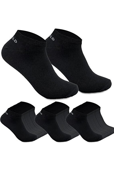OEM Unisex ankle sports socks, set of 12 pairs in black, size 39-43, cotton, ...