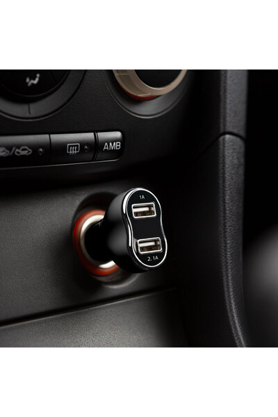MNC Adaptor auto pentru brichetă - 2 x USB - negru
