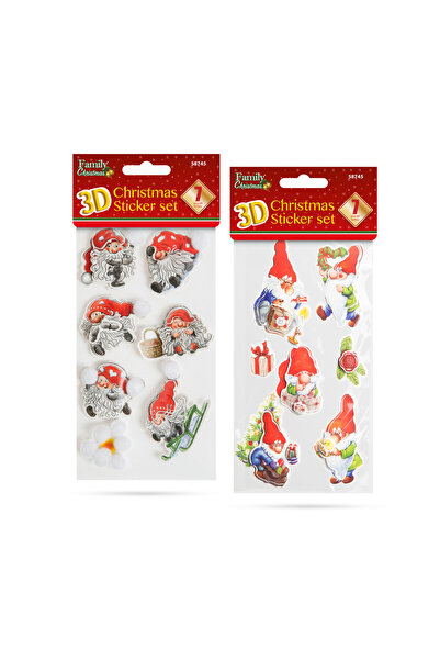 FAMİLY 3D Christmas sticker set - 2 designs