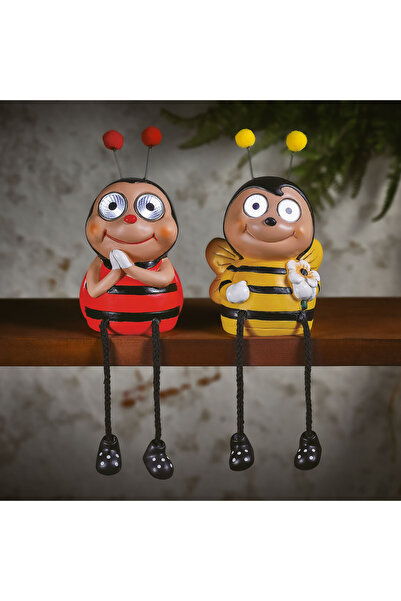 Garden of Eden Figurine solare de animale cu picioare - 2 tipuri de albine - ...