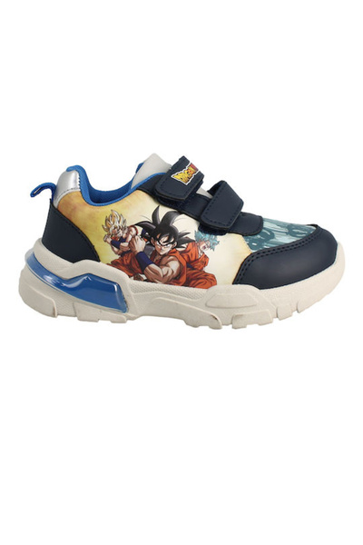 Dragon Ball Sneakerși, talpă cu velcro și lumini, mărimea 28 EU Albastru