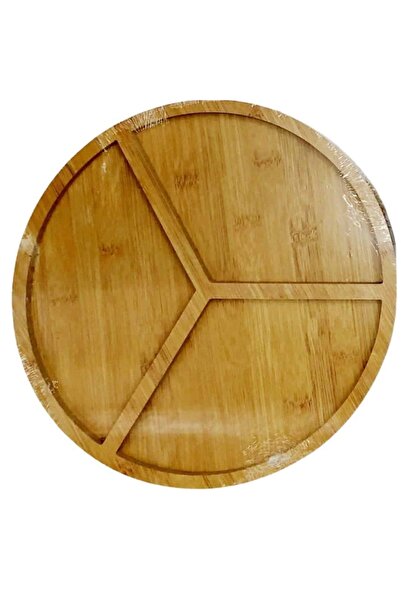 OEM Farfurie compartimentată din bambus