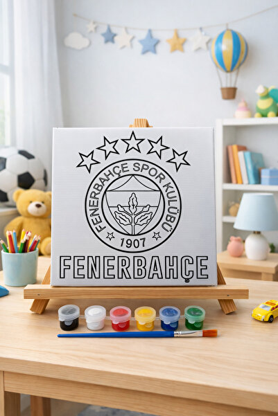 3DreaMaker Fenerbahçe Tuval Boyama Seti (20cm X 20cm)