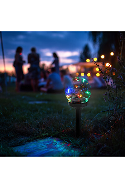 Garden of Eden Lampă solară cu țăruș - formă sferică - colorată - 10 x 10 x 2...