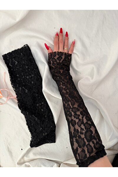 Nurcanilirboutique قفازات سوداء أنيقة