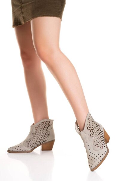 inyola Women's Genuine Leather Western Summer Short Boots 8023