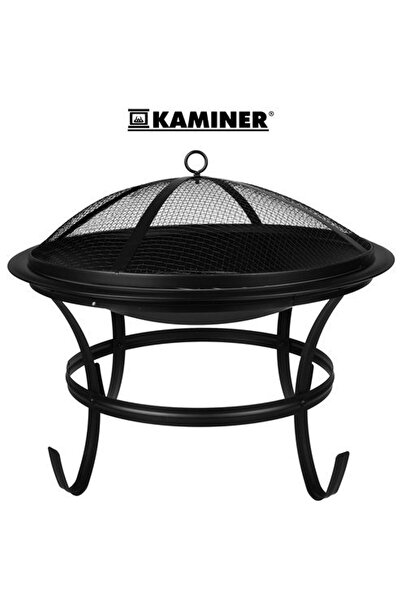 OEM Grătar de grădină cu capac – 56 cm – negru