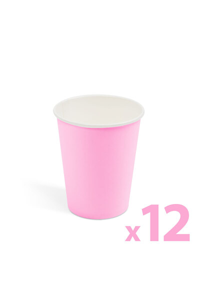 FAMİLY Sticlă de hârtie - roz - 2,5 dl - 12 bucăți / ambalaj