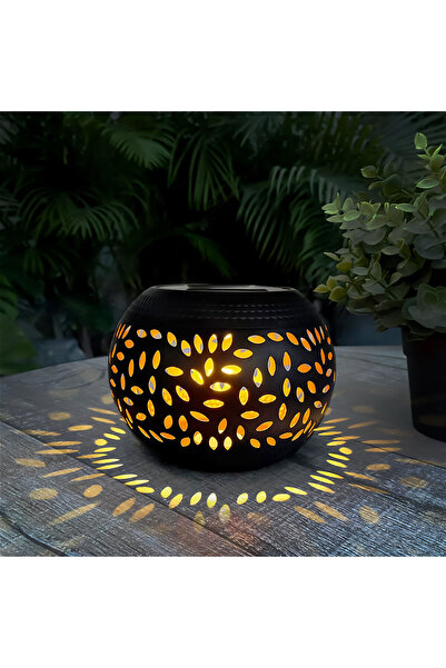 Garden of Eden Lampă de decor solară - cu efect de flacără - 12 LED galben - ...