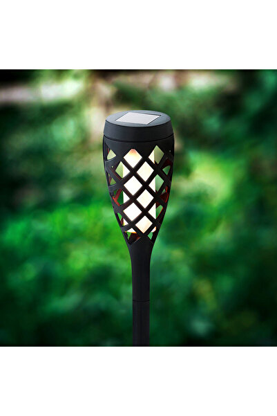 Garden of Eden Lampă solară LED – efect de flacără – 12 LED-uri galbene – pla...