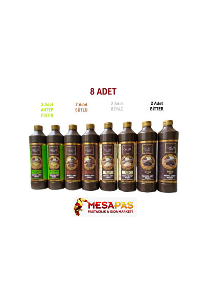 Callei 8'li Avantaj Paket 2-Antep Fıstığı 2-Sütlü 2-Beyaz 2-Bitter Waffle Pan...