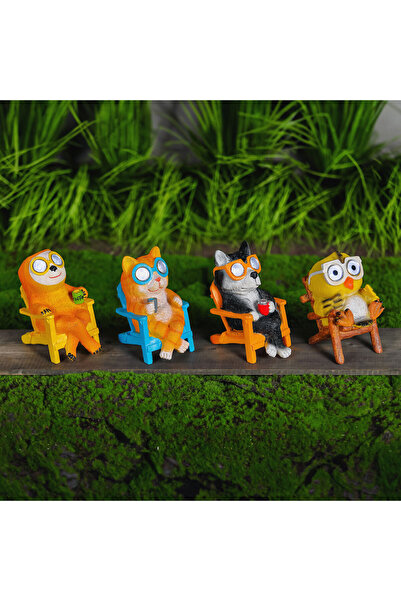 Garden of Eden LED-uri solare animale - 4 tipuri - 2 x LED alb cald - 15 cm