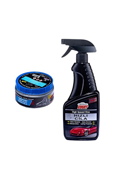 Falkon Set de lustruit auto – Pastă de ceară și ceară rapidă