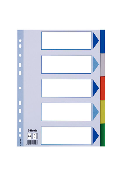 Generic Brand Separator 5 Color Plastic A4 15259
