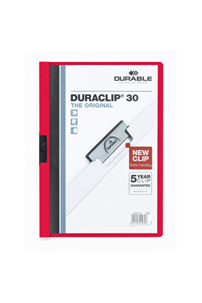 Generic Brand Compression File Duraclip Center Clip 30 Syf A4 Red 2200