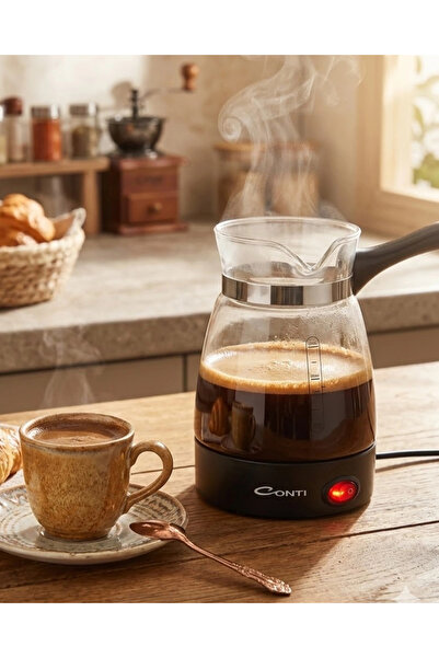 Epilons Electric Glass Coffee Maker 650W 0.5 Liter Capacity Turkish Coffee Ma...