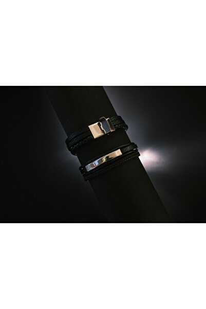 OEM Brățarădin piele naturala cu placuță din otel inoxidabil personalizabil