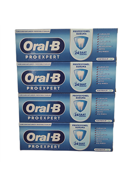Oral-B PRO EXPERT PROFESYONEL KORUMA NANE FERAHLIĞI 75 ML DİŞ MACUNU X 4 ADET