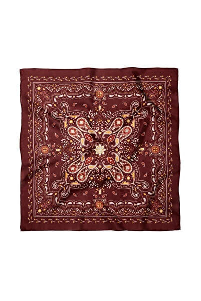 Sultan İpek Ethnic Shawl Patterned Scarf / Bandana 70X70Cm