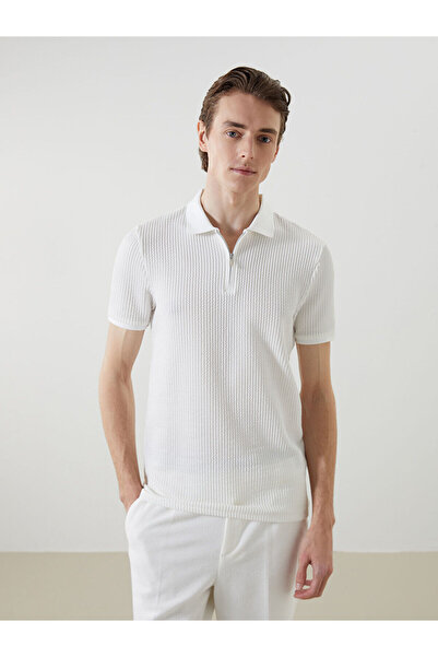 LC Waikiki Tricou cu mânecă scurtă cu gât polo LCW Vision pentru bărbați