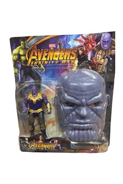 AVENGERS Set figurină Thanos, Avengers, cu lumină LED + mască, violet, 28 cm