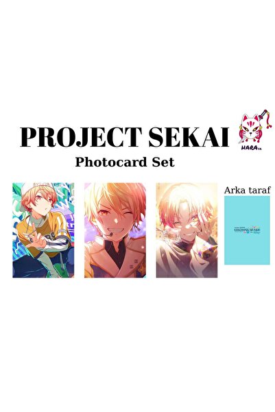 Hara Company Project Sekai Tenma Tsukasa Photocard Seti / Koleksiyon Kartı Seti