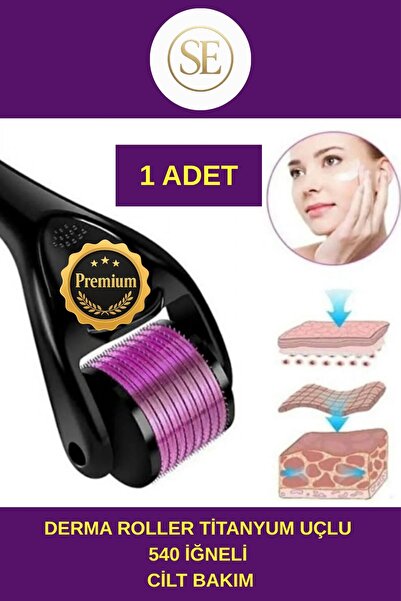 SERCAN ONLİNE #Derma Roller Titanyum Uçlu 540 İğneli Cilt Bakım Vücut Yenilem...