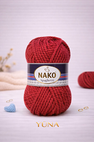 NAKO Spaghetti Winter Thick Knitting Yarn 25% Y Wool 1175 Tan