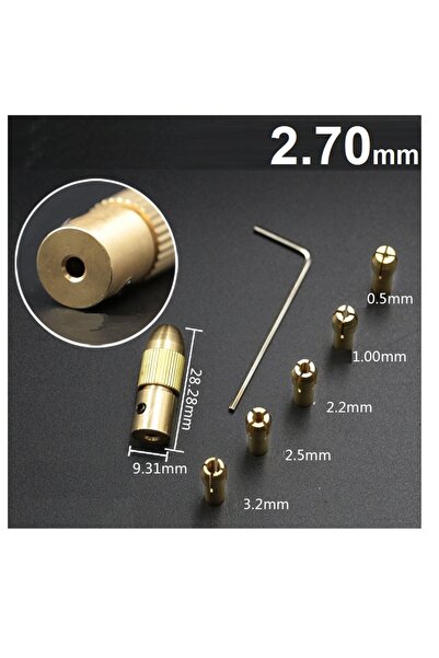 Depolife Motor Için Küçük Pesnli Mandren 2,70mm Motor mili Uyumlu Okul Proje ...