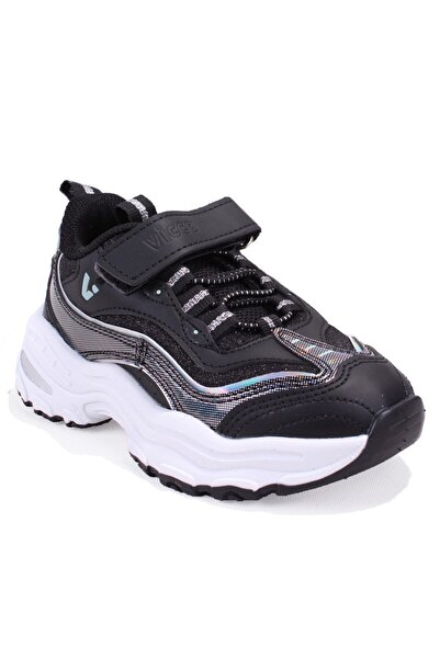 Vicco Hack 346F26Y136 Black Daily Orthopedic Girls' Sports Shoes