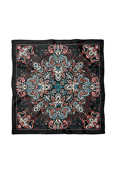 Sultan İpek Ethnic Shawl Patterned Scarf / Bandana 70X70Cm