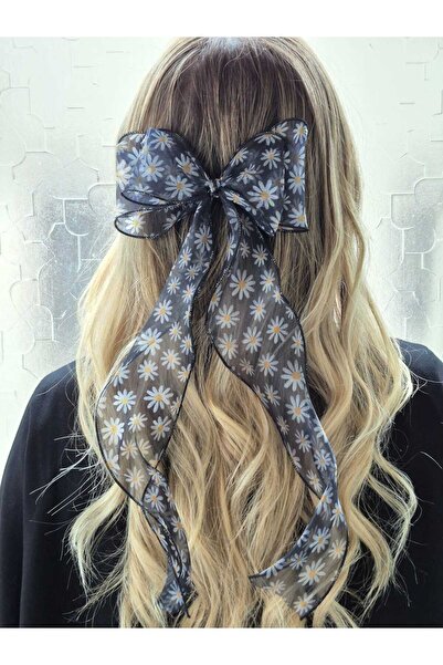 Melkady Aksesuar MelKady 517B - مشبك أوتوماتيكي فاخر من نوع Papatya منقوش Cur...