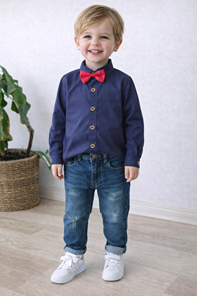 Donino Boys' Suit with Bow Tie, Stylish Special Occasion Combination