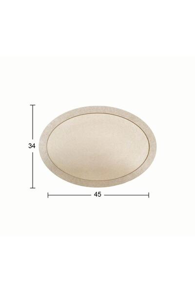 İstanbul Hobi Ahşap Oval Pano 45x34cm PA272